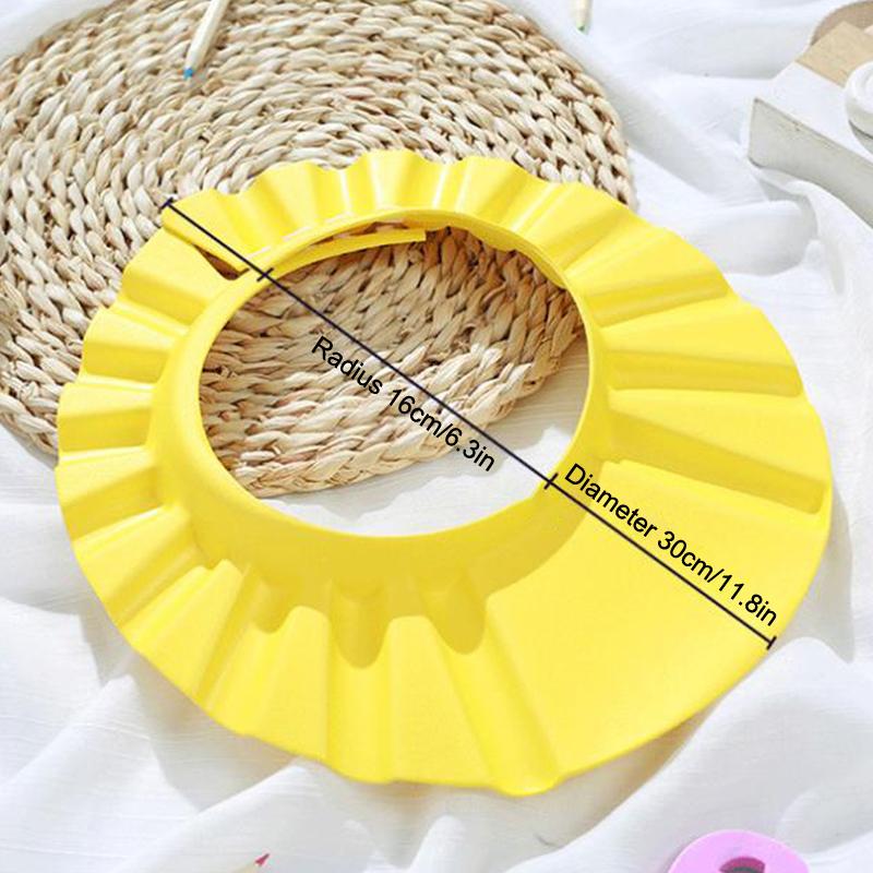 Verstellbare Cartoon Baby Shampoo Kappe Wasserdichter Spritzschutz Badevisier Hut Langlebiger Säuglings Haarschutz Für Dusche