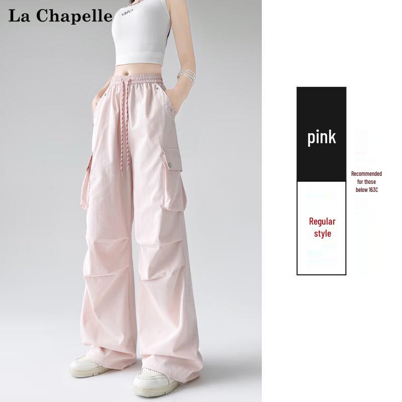 La Chapelle Women's High-Waist Wide-Leg Quick-Dry Cargo Pants