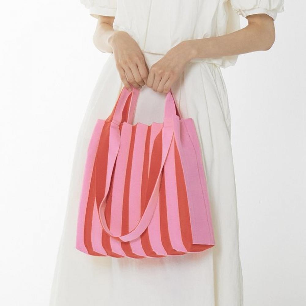 Pleatsmama Two Way Shopper Bag Red Pink