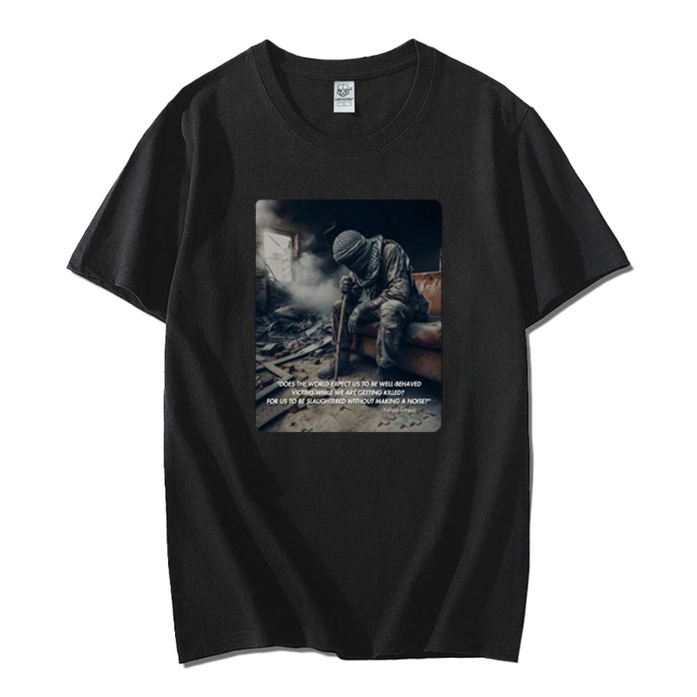 Yahya Sinwar RIP T-shirt Yearn for Yahya Sinwar Original Printing T Shirt Vintage O-neck Unisex Shirts Cotton Breathable Tops