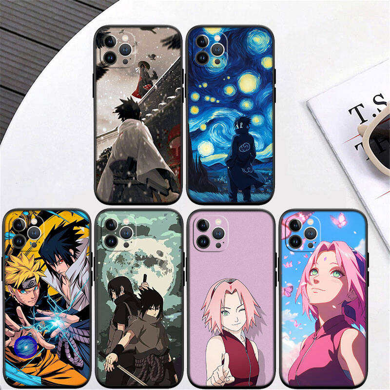 MH105 Naruto Uchiha Sasuke Phone Shell Case for iPhone 7 8 11 12 13 14 15 16 17 16E XS Pro Max XR X SE Air
