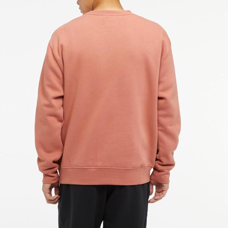 Jordan Logo Print Fleece-Lined Loose Fit Crewneck Sweatshirt Men Tops Orange FJ7777-810