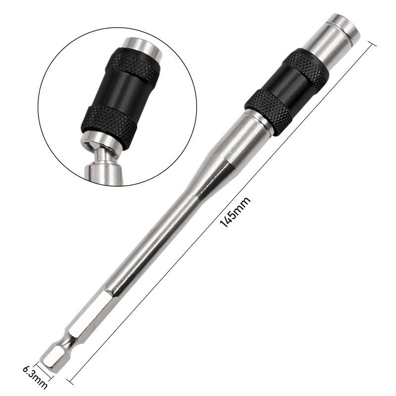 145mm Extended Hex Shank Quick Release Self-Locking Bit Adapter for Electric Screwdrivers