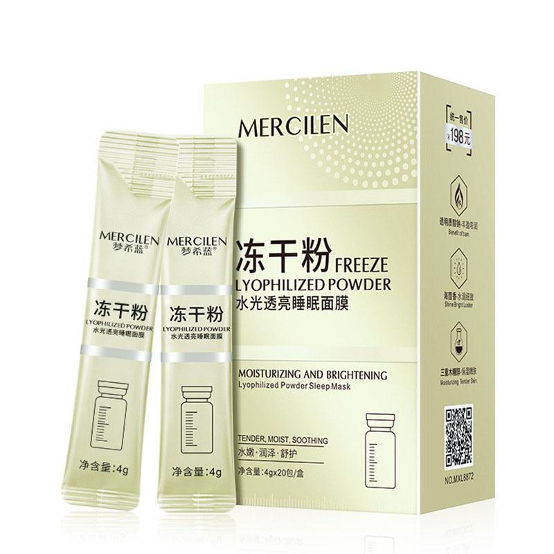 

Увлажняющая и осветляющая лиофилизированная порошковая маска для сна Тип применения Маска для лица