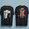 Vintage Avril Lavigne Tour Doppelseitiges Herren 100% Baumwolle T-Shirt Herren T-Shirts Oberteil Schwarzes T-Shirt