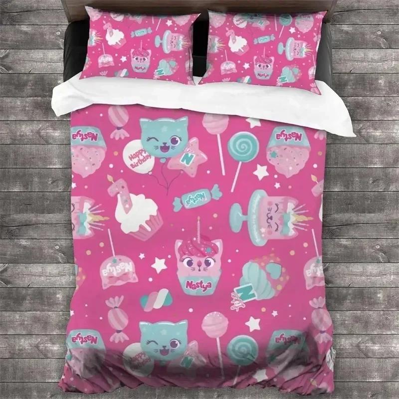 Jessica Chen Unisex Luxury New 3D Print Like Nastya Bedding Setduvet Cover Bed Set Quilt Cover Pillowcaseking Queen Twin Size Boys Girls Adults