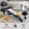 Hot Selling Kitchen Adjustable Blades Manual Fruit Vegetable Cutter Stainless Steel Vegetable Mandolin Slicer