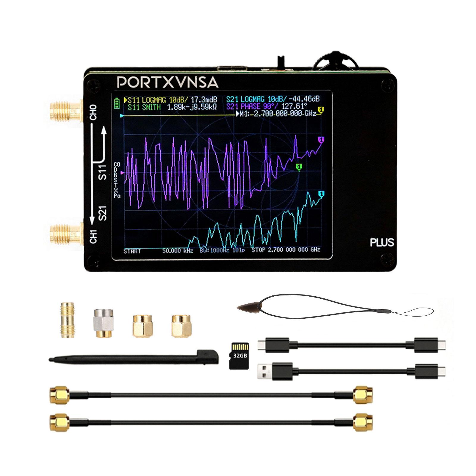 

Professional Handheld RF Component Measurement Tool 50KHz-2700MHz High Accuracy Antennas Tester with Graphical Display 1