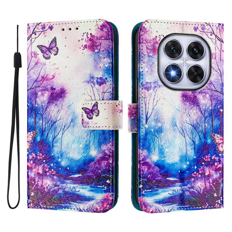 Luxusní vyklápěcí kožené pouzdro pro Xiaomi Poco X7 Vyklápěcí kryt na pro Xiomi Mi X7 M7 Pro X7Pro 5G C75 Peněženkové tašky Květinové pouzdra Etui 2025