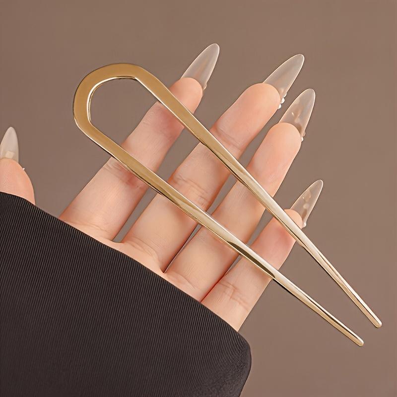 1Pc Ladies Fashion U Shape Antique Style Multi-Functional Alloy Hair Forkhair Coiler Hair Clips Pill Head Fixing Artifact