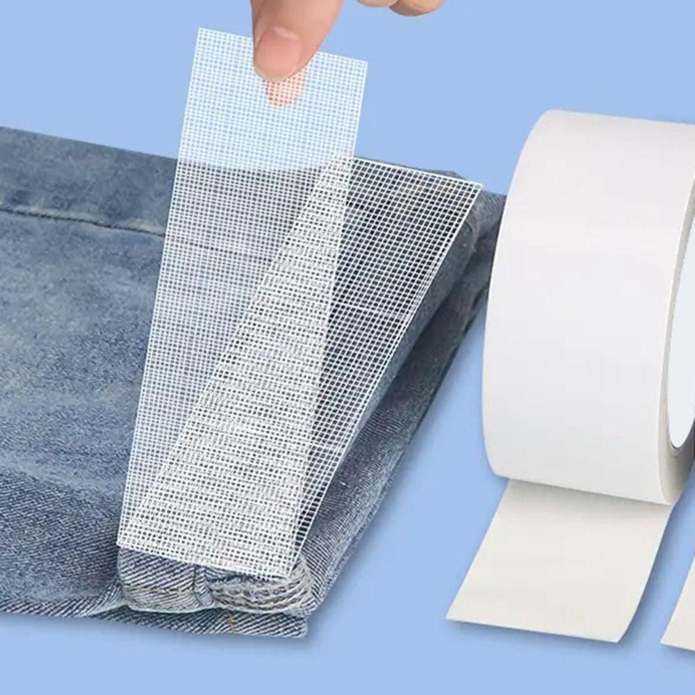 10Yards Non Woven Fabric Hot Melt Double Sided Tape Self-adhesive Trouser Leg Stickers Jeans Skirt