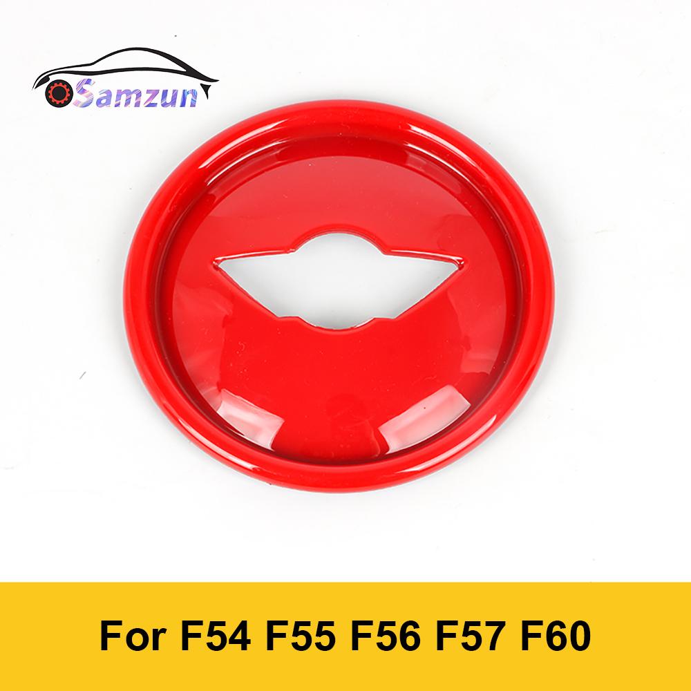 

Для MINI Cooper F55 F56 F57 Countryman F60 F54 автомобильный руль, центральная крышка, панель, Стайлинг, наклейка для салона автомобиля красный