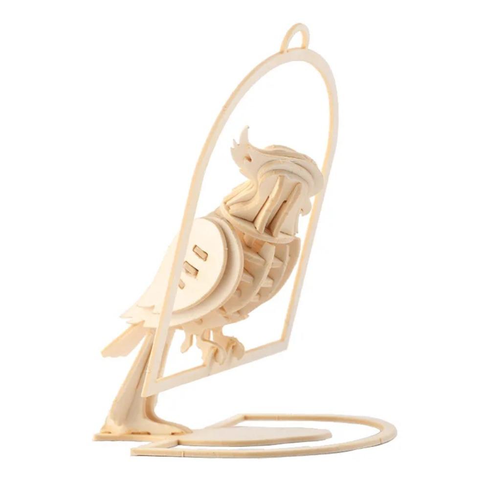 DIY 3D Wooden Puzzle Model Animal Montessori Toys for Children Crafts Dachshund Skeleton Assembly Gift Set for Kids Adults Teens