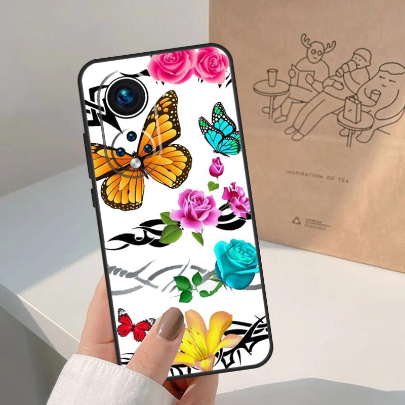 Butterfly Flower For Honor Magic 8 Pro 5 6 7 Lite Case For Honor Win RT 200 400 50 70 90 X8b X9a X9b X9c X9d