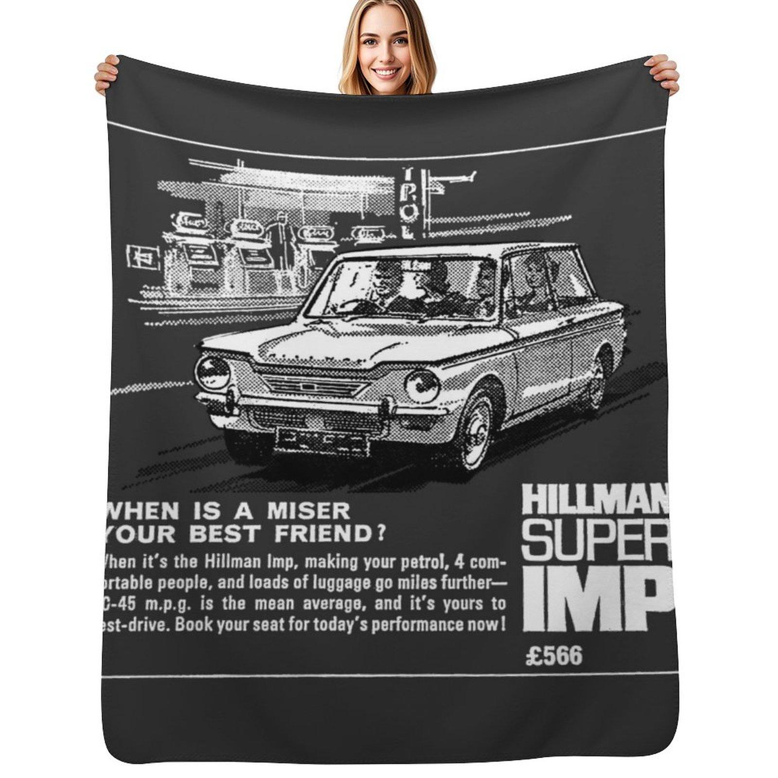 HILLMAN IMP Throw Blanket Multi Purpose Soft Warm Blanket for Home Travel Size: 75*100cm, Weight: 230 GSM