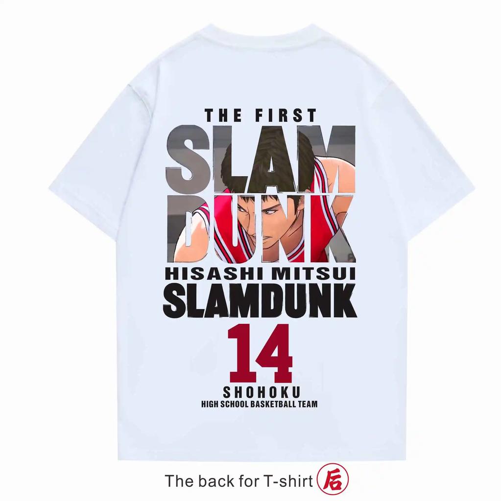 2026 Summer Cotton Short-sleeved Slam Dunk T-shirt Adopts Cherry Tree Flower Road and Liuchuan Maple T-shirt In The Movie