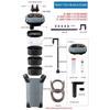 Secchio Filtro Esterno per Acquario Filtro Esterno a Canestro per Acquario con UV SF-650F/SF-850F/1000F/1200F/1500F
