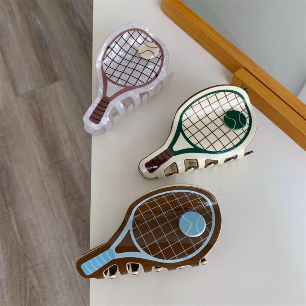 Baseball Sport Ball Series Hair Claw Tennis Acetic Acid Shark Clip Splicing Hair Claw Female