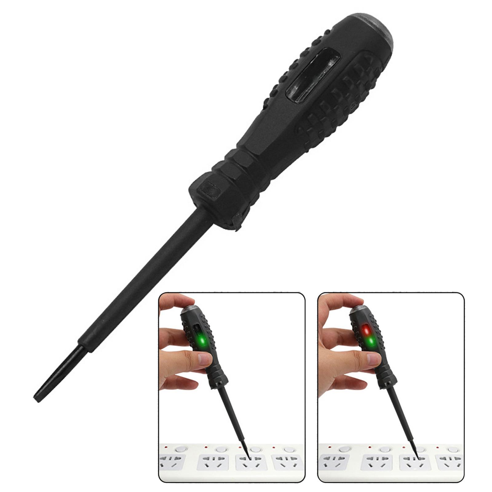 

Портативна ручка-тестер електричного кола Універсальна ручка-детектор напруги зі світлодіодним підсвічуванням для точного аналізу та безпеки B