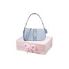 COACH Lonnie Fabric Cow Leather Shoulder Bag , Portable Crossbody Bag Medium Women's Blue (Unisex) Shoulder Bags C8306 SVS9X