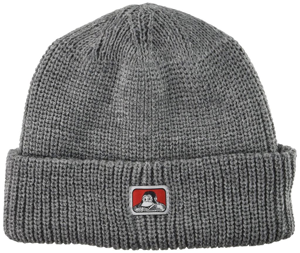 Ben Davis MICRO LOGO KNIT CAP Heather Gray Pouch,