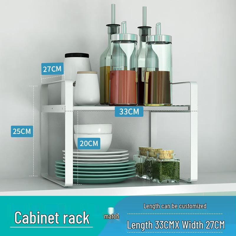 

Kitchen Cabinet Carbon Steel Pull-out Dish and Pot Storage Rack