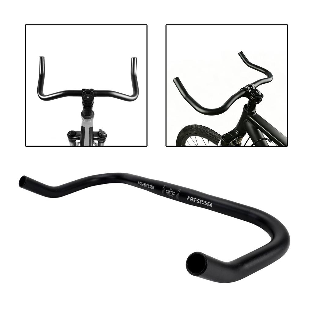 Bullhorn Bicycle Handlebar Component Easy to Install Ergonomic Sturdy Outdoor Riding Rest Bar Handlebar