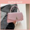 V Fashionable Letter Decoration With Glossy Material Women Chain Bag Crossbody