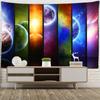 Planet Tapestry Wall Hanging Psychedelic Science Fiction Witchcraft Bohemian Style Hippie Carpet Room Decor