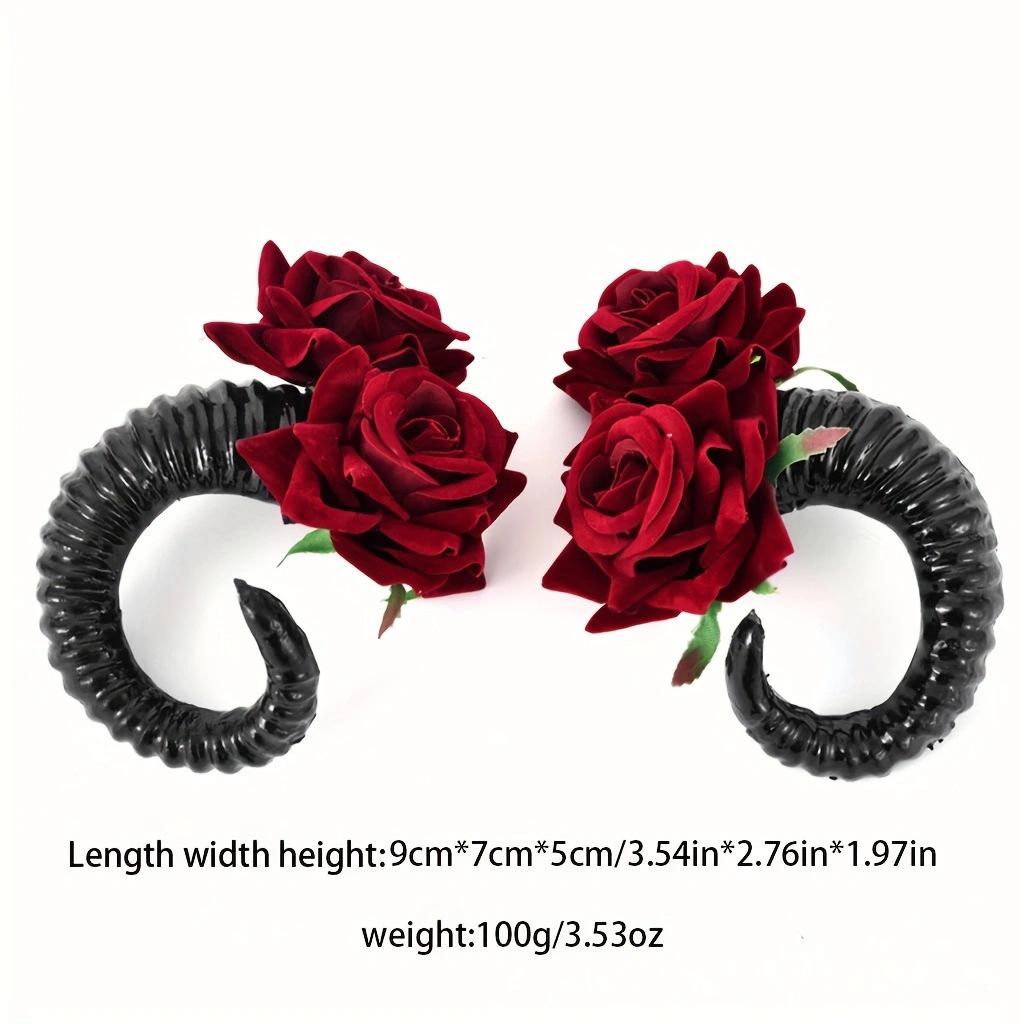 Chuunibyou Gothic Lolita Sheep Horn Hairpin - Soft Girl Headdress for Comic Con & Halloween
