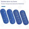4 Pcs Insulin Ice Pack, Ice Packs for Insulin Cooler Travel Case, Reusable Care Ice Bag, Nylon Material, Ice Packs for Cold Comp