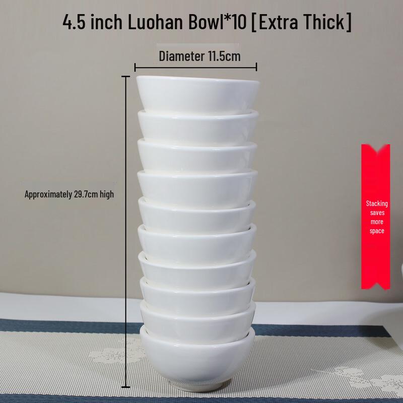 Керамические белые пиалы для риса YunDuo для ресторанов