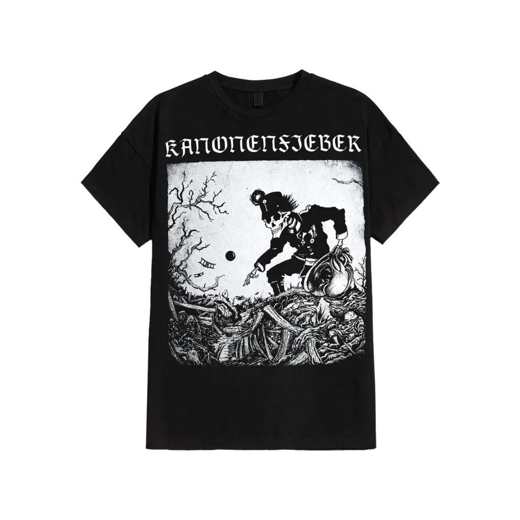 T-shirt Grafica Kanonenfieber T-shirt Banda Death Metal Tedesca Uomo Donna Oversize Y2k Manica Corta Cotone Morbido Abbigliamento Femminile Maschile