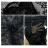 1Pcs Floral Embroidered Lace Curtain 100x200cm Rod Pocket Sheer Curtain Polyester Black Window Drape Shades