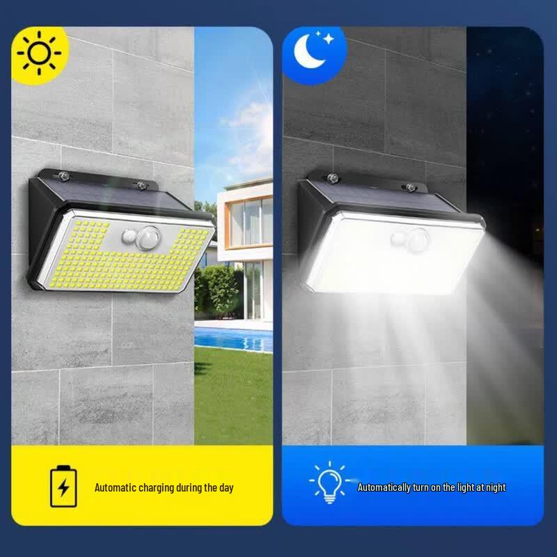 Solar Outdoor Wall Light with Motion Sensor