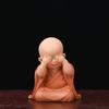 Resin Cute little monk sculptures and figurines Home, Room Car, Office,  Table decoration and accessories Wealth Luck Decor