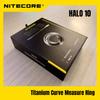 Halo 10 Alloy Ring Titanium Curve Measure 10CM Curve Measurement Tool EDC Fidget Toy Pendant Ornament