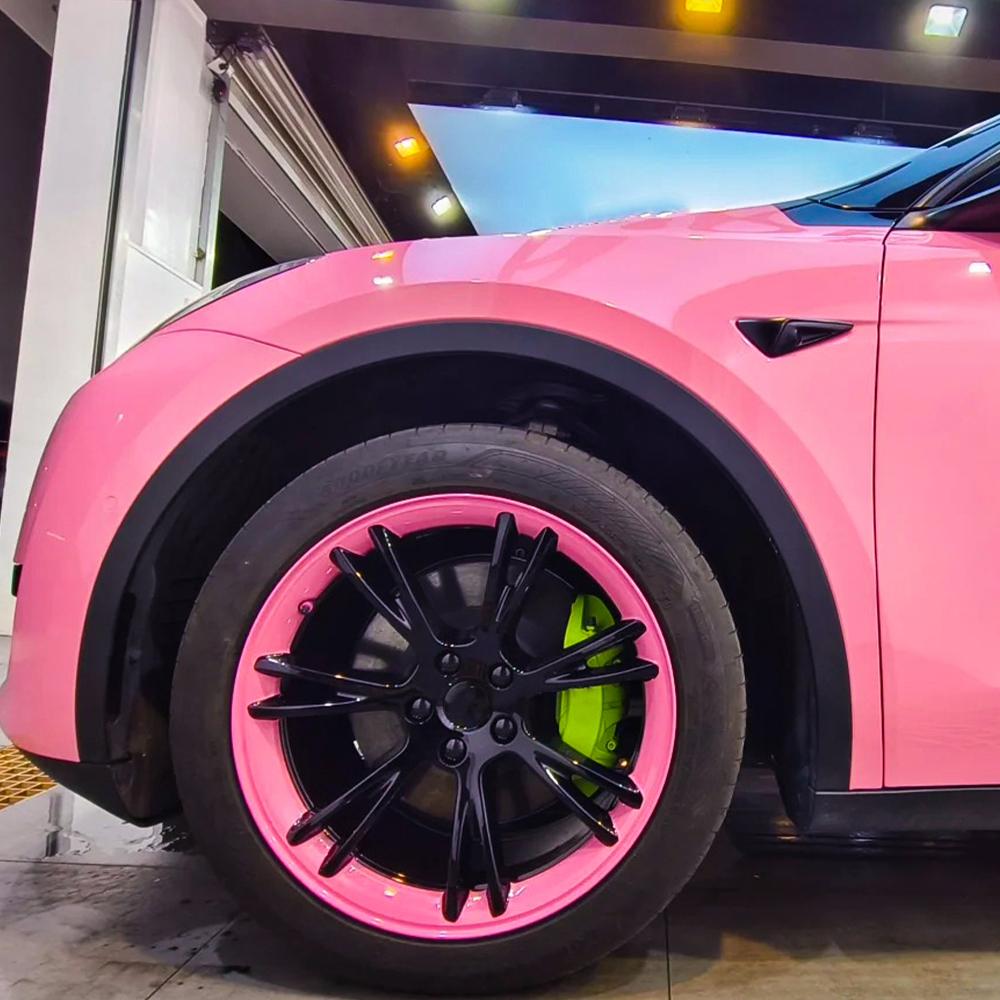 

Car Sticker Crystal Pink Car Wrapping Vinly Film PET Sticker Bubble Free Auto Decal Car Accessories Exterior Interior Decoration 10x152cm