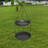 Fuglemateskål med stor kapasitet Praktisk fuglevannskål Fuglebrett Plattformmater Hage