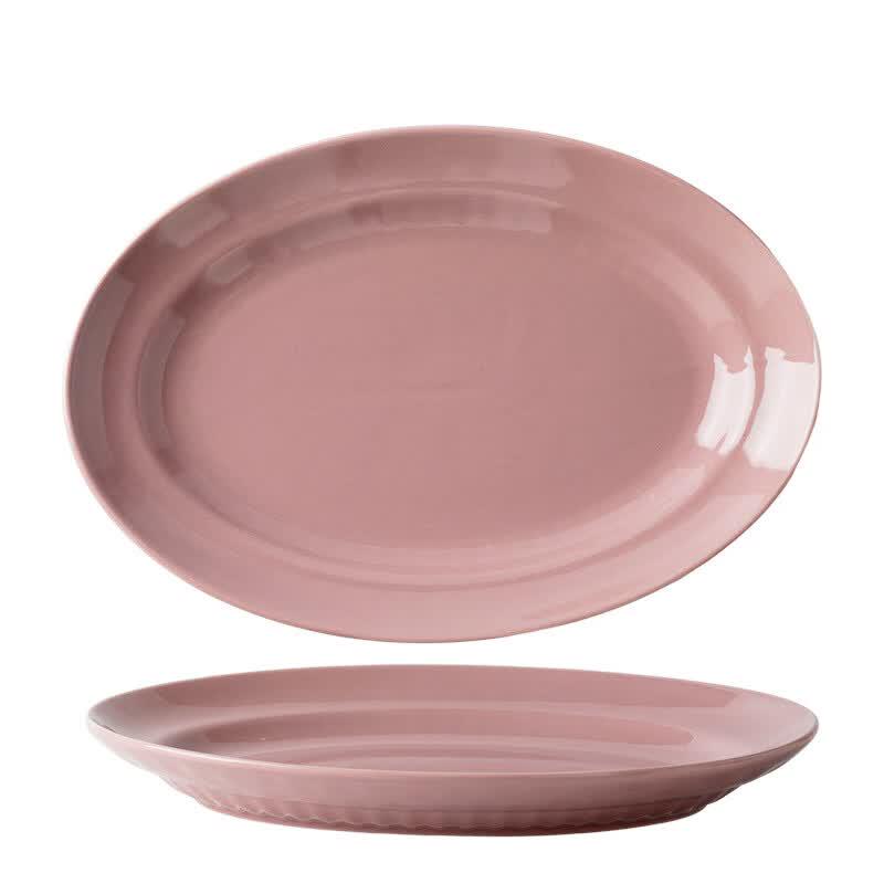 OIMG French Ceramic Oval Fish Plate