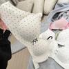 French Lace Polka Dot Comfortable Underwear Women's Small Breasts Gathered Non-slip and Anti-sagging Breast Bra Without Steel Ring