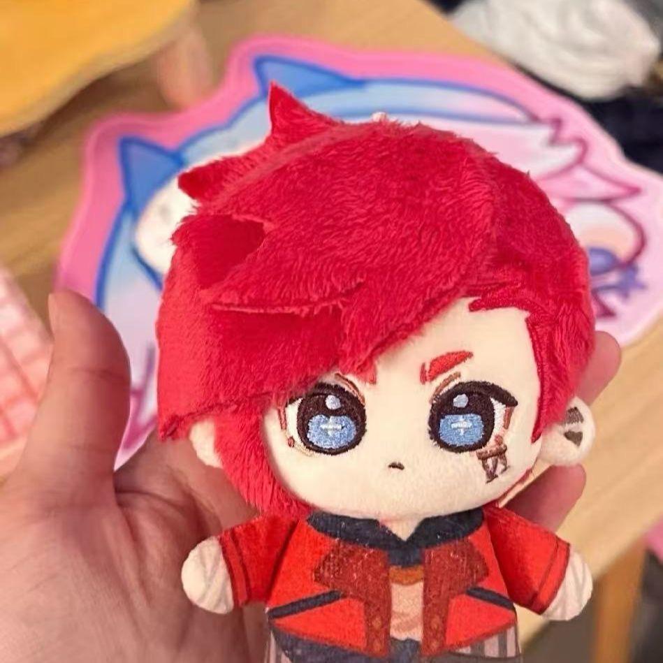 Double City War Caitlyn Wei Anhänger Plüschtier 10cm Charakter Weiche Baumwolle Anime Puppe Peripherie für Anime-Fans Sammlung Geschenke