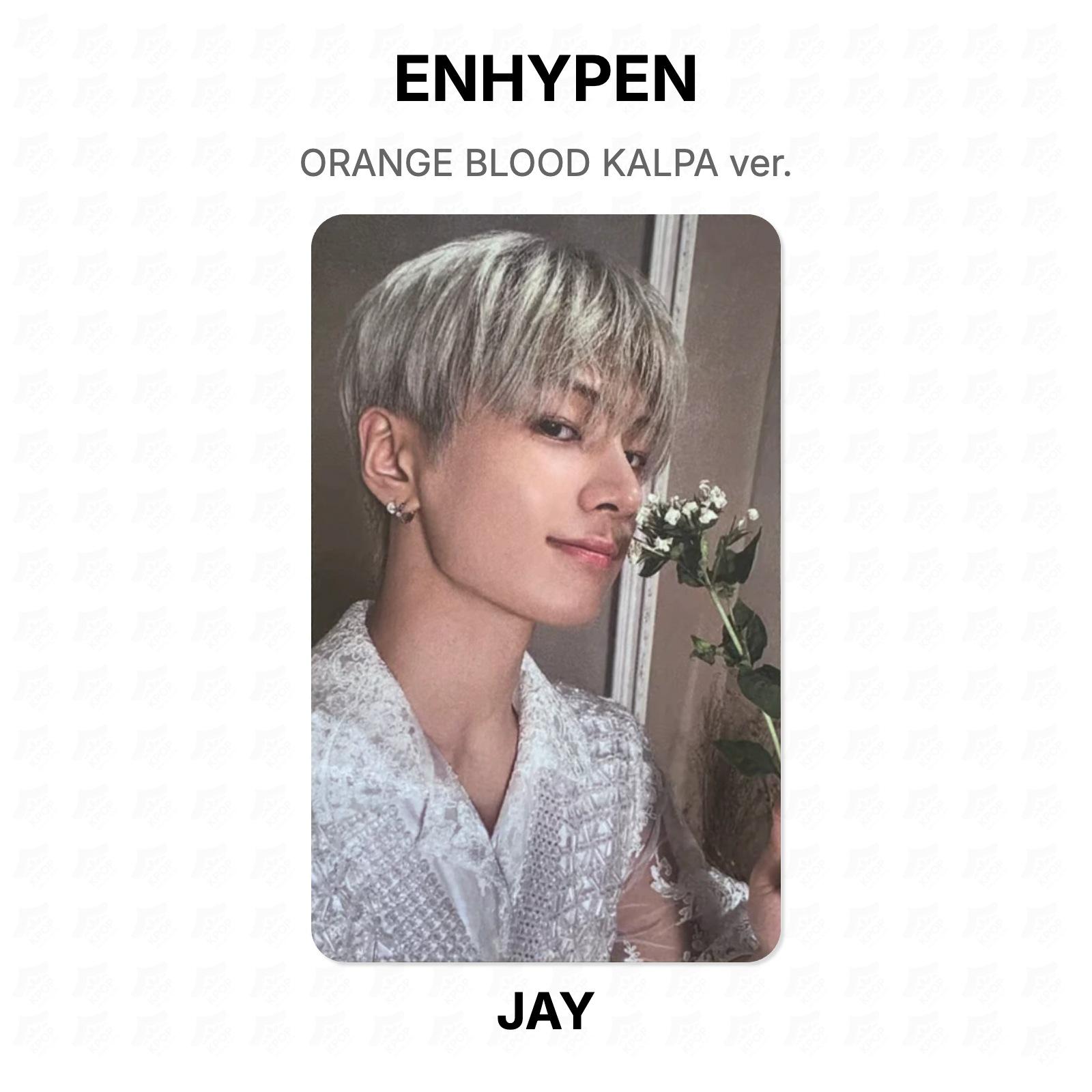 ENHYPEN ORANGE BLOOD KALPA версия. Официальная фотокарта JAY 02
