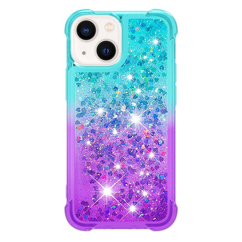 Colours Glitter Flash Gradient Quicksand Case For Xiaomi Poco X6 X3 M6 F5 X5 M4 X4 Pro M3 X3NFC C40 Anti-Fall Half Wrapped Cases