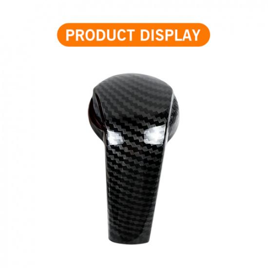 For Mazda CX-5 2017- ABS Carbon Fiber Central Console Gear Shift Knob Trim