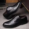 Leather Shoes Men's Business Formal Groomsmen Big Size Shoes Hundred Casual Wedding Shoes Comfortable Soft Bottom Work Shoes