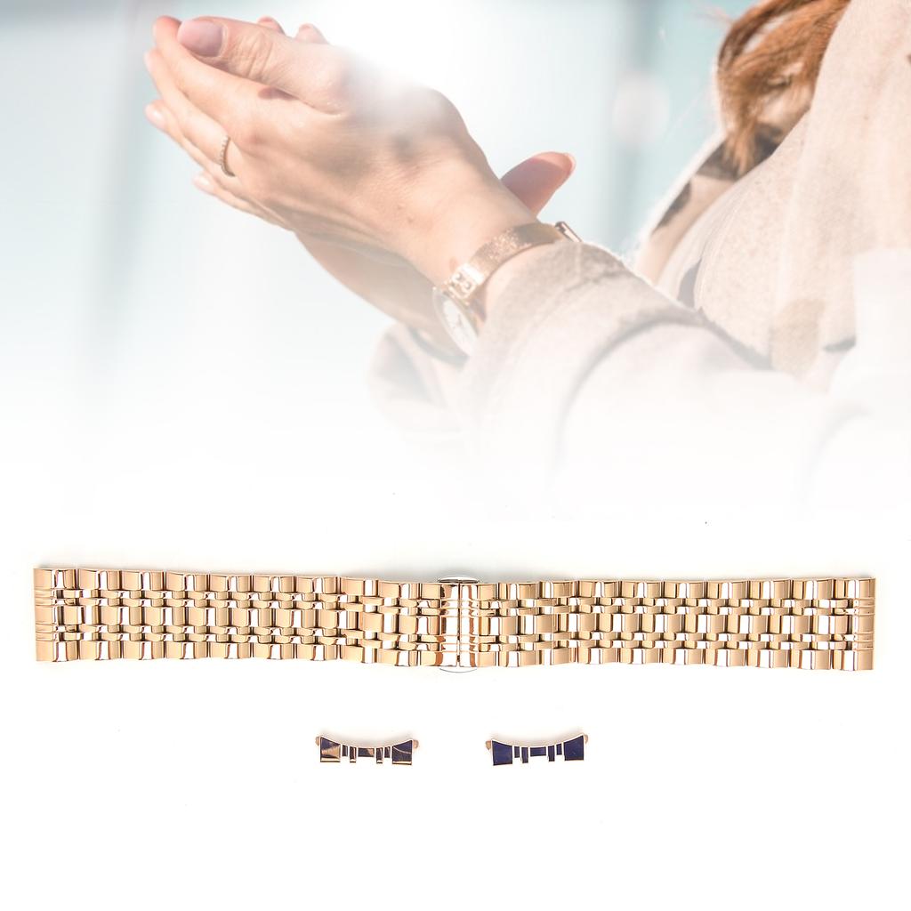 Watch Bracelet Stainless Steel Watch Strap Replacement   Length Watch Band   Gold