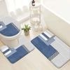 3PCS/SET Marble Pattern Bathroom Mat Soft Toilet Lid Cover Nordic-style Non-Slip Rug  Home Floor