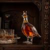 Yousheng Chicken Shape Whiskey Decanter, Hand Blown Glass Bird Liquor Dispenser, Animal Wine Pourer for Home Bar, Gift for Whiskey Lovers