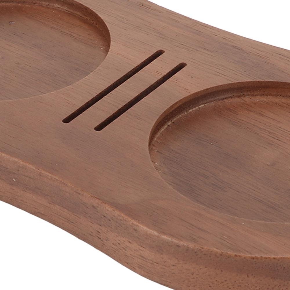 Universal Fit Wooden Tamper Stand Compatible Coffee Tamping Station Home Barista